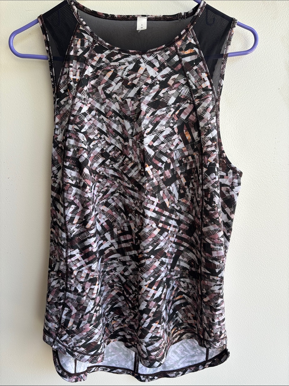 Lululemon Sculpt Tank Geometric Multicolor Size 8